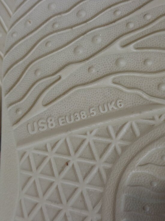 KUAILU Tan Leather Yoga Mat Comfort Arch Support Thong Sandal Woven Women's Sz 8 - Picture 5 of 6